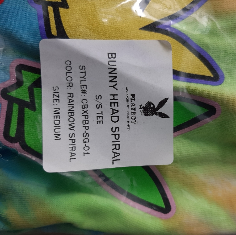 Playboy pride spiral rainbow tee - Picture 2 of 3